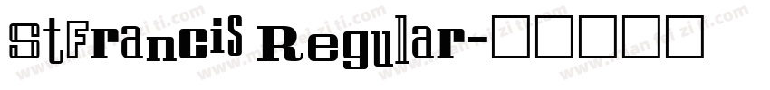 StFrancis Regular字体转换